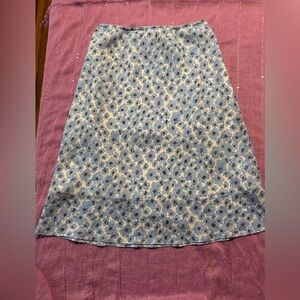 Fashion Bug Blue Floral A-Line Skirt